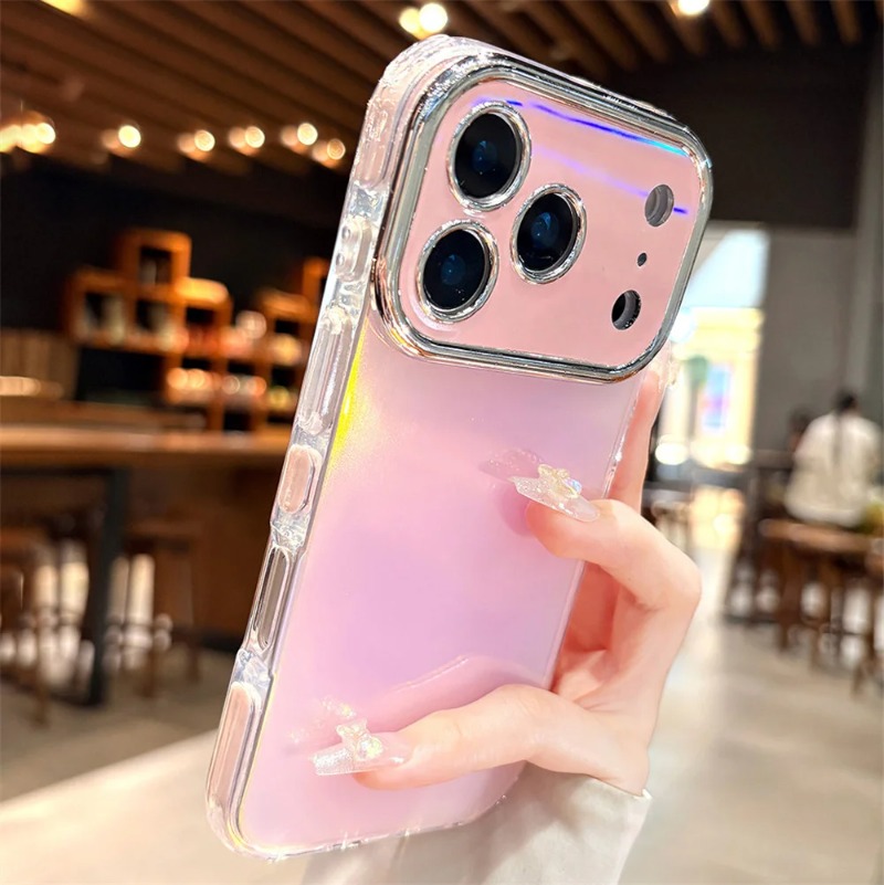 글리터 레이저 오로라 렌즈 캔디 컬러 광택 폰 케이스  - Camera Lens Protector 리뷰 및 가격