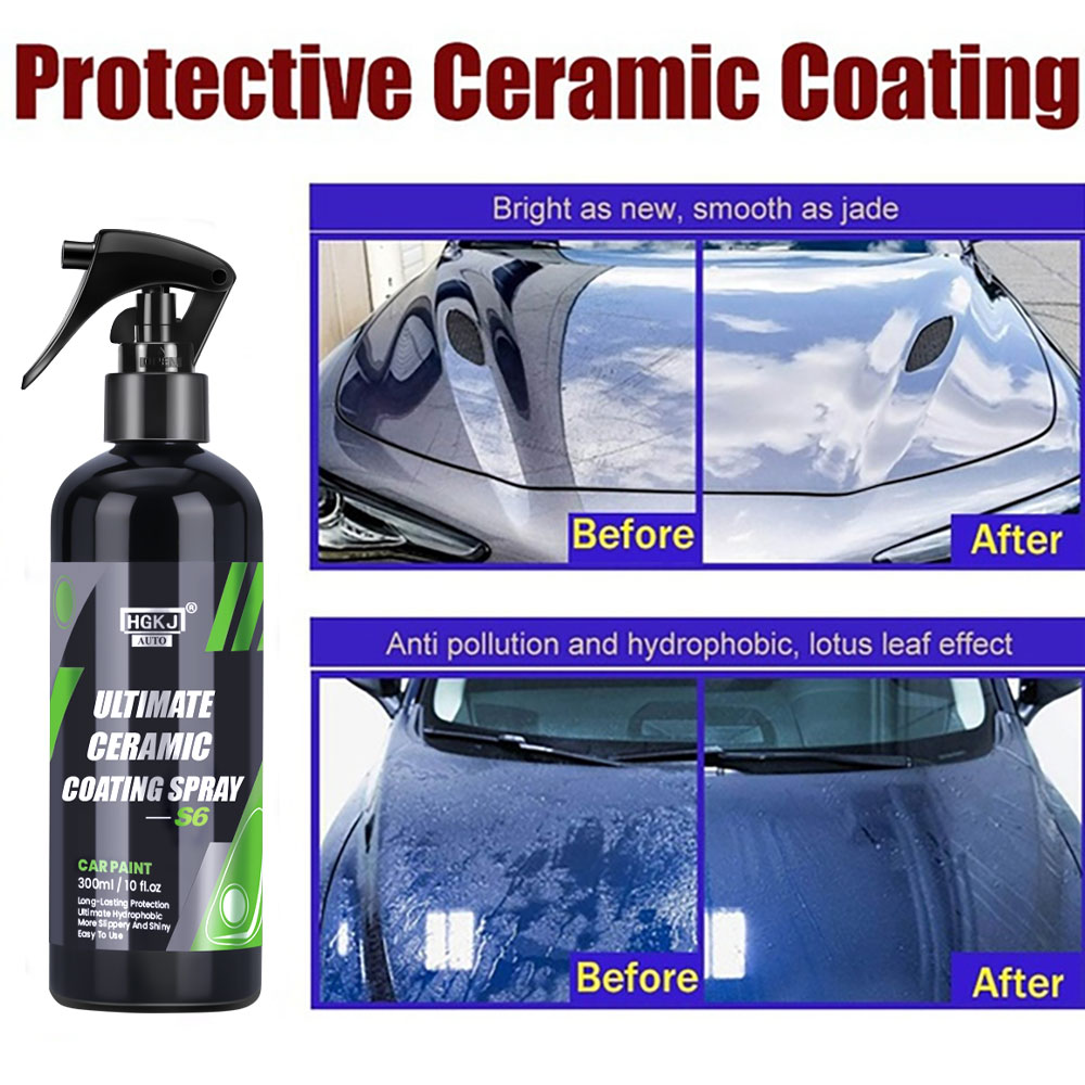 HGKJ S6 궁극의 자동차 페인트 폴리쉬, 빠른 세라 - Oleophobic Coating Spray 리뷰 및 가격
