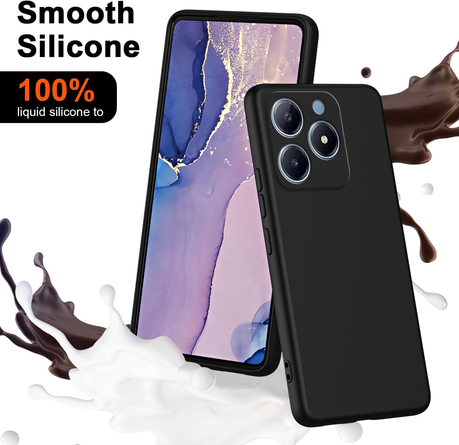 Realme 유연한 액체 실리콘 케이스, 보호 커버,  - Realme Note 50 리뷰 및 가격